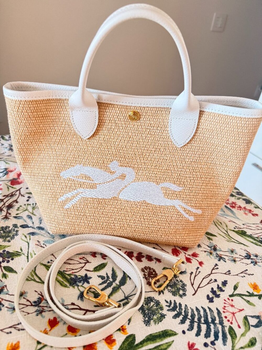 LONGCHAMP Small Le Panier Pliage Top Handle Bag